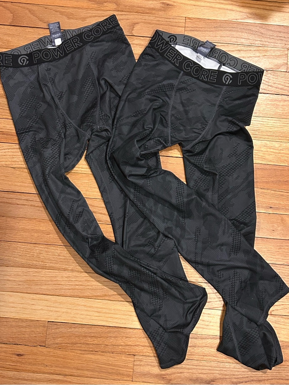 Lot Of 2 Champion Youth Large 12/14 Powercore Compression Pants Fast Dry Sport